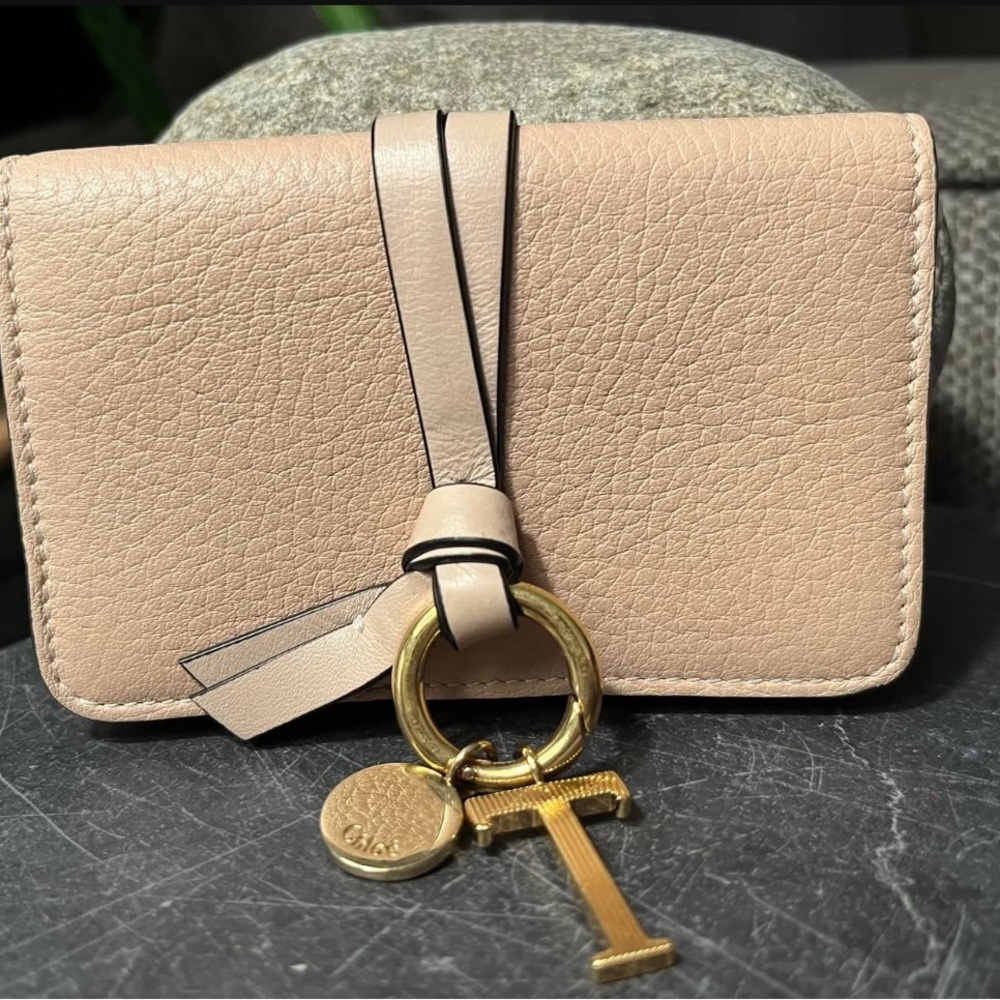 Chloe Pebble Leather Card Holder